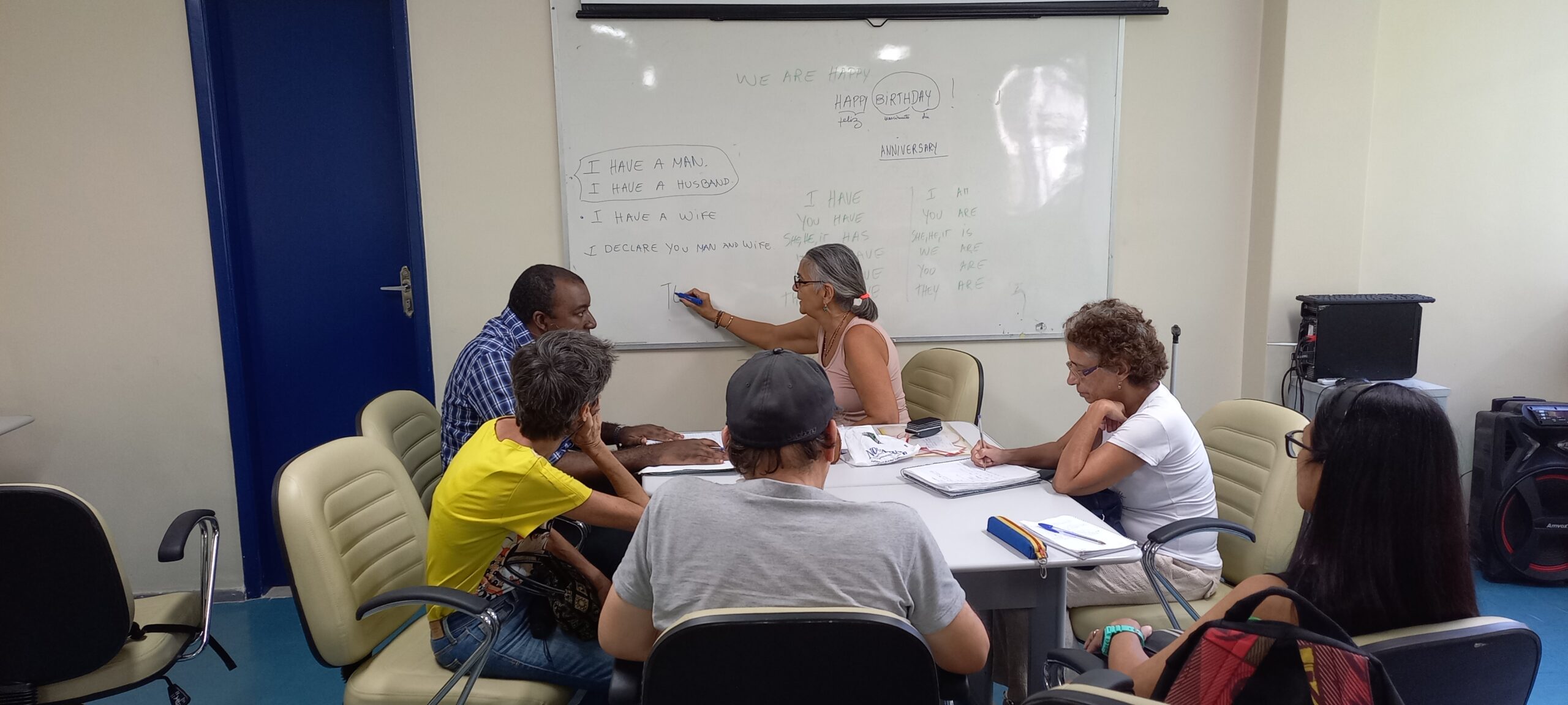 AULA DE IDIOMAS PARA USUÁRIOS E FAMILIARES DE SERVIÇO DA SAÚDE MENTAL