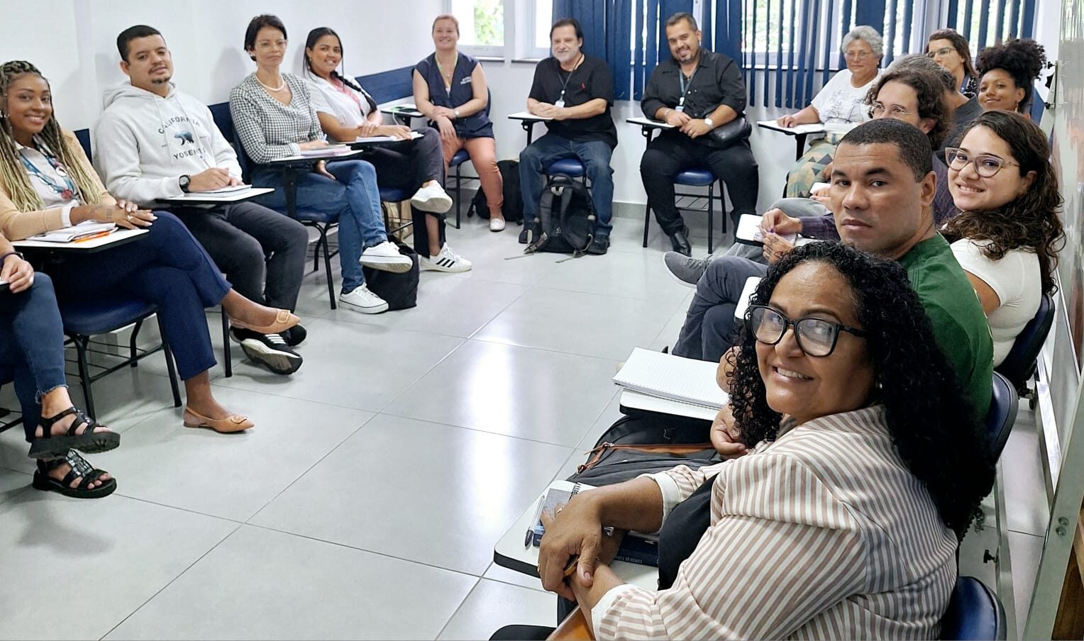 Reunião de Suporte de Pares sobre o apoio entre os usuários em tratamento e seus familiares no IMPP