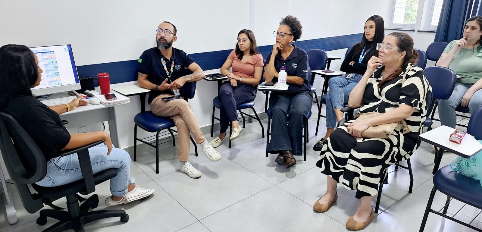 Reunião mensal da Divisão de Vigilância em Saúde (DVS) da Área Programática 2.1 no IMPP